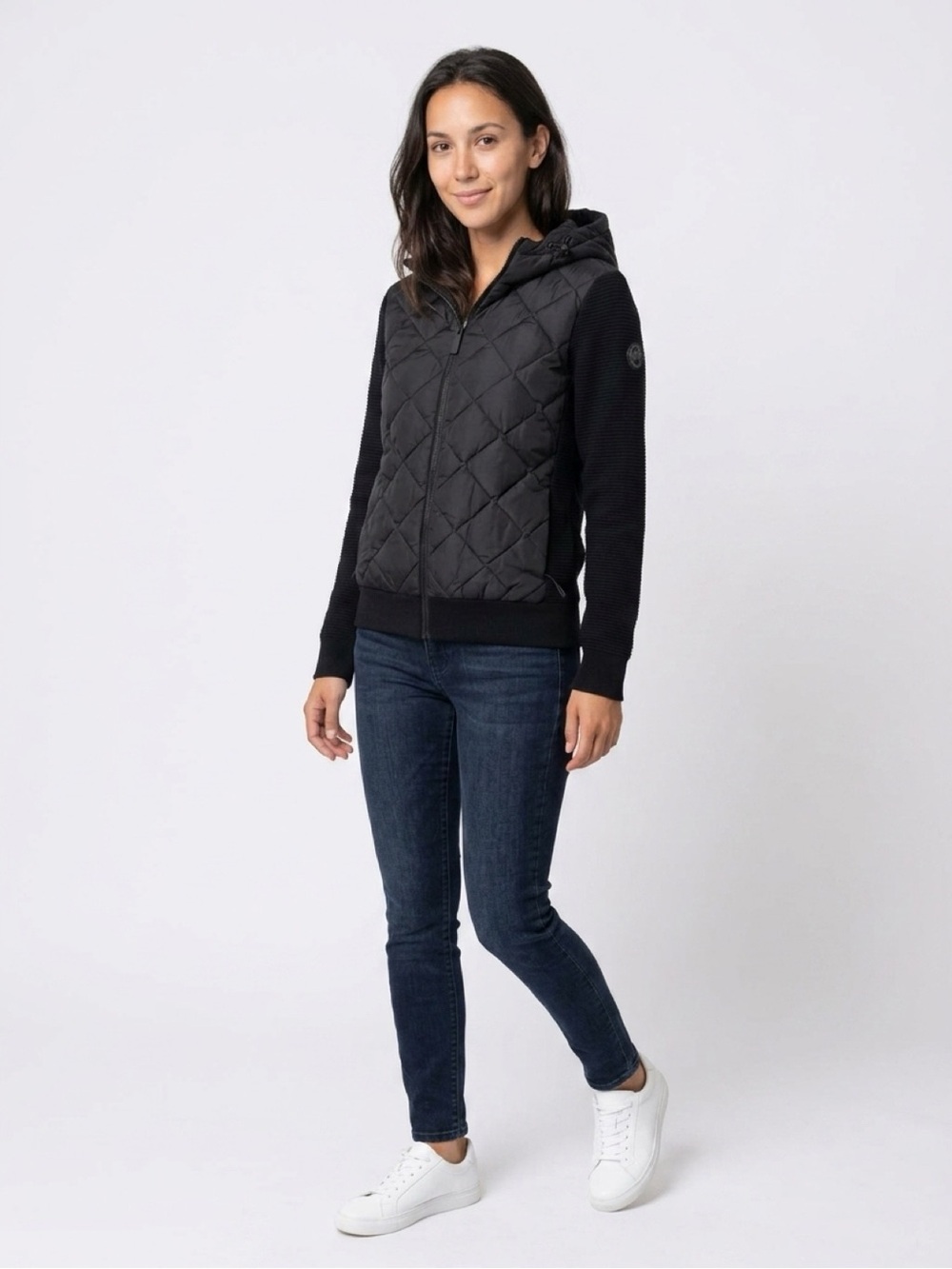 Canada Goose Black Quilted Hooded Puffer Jacket